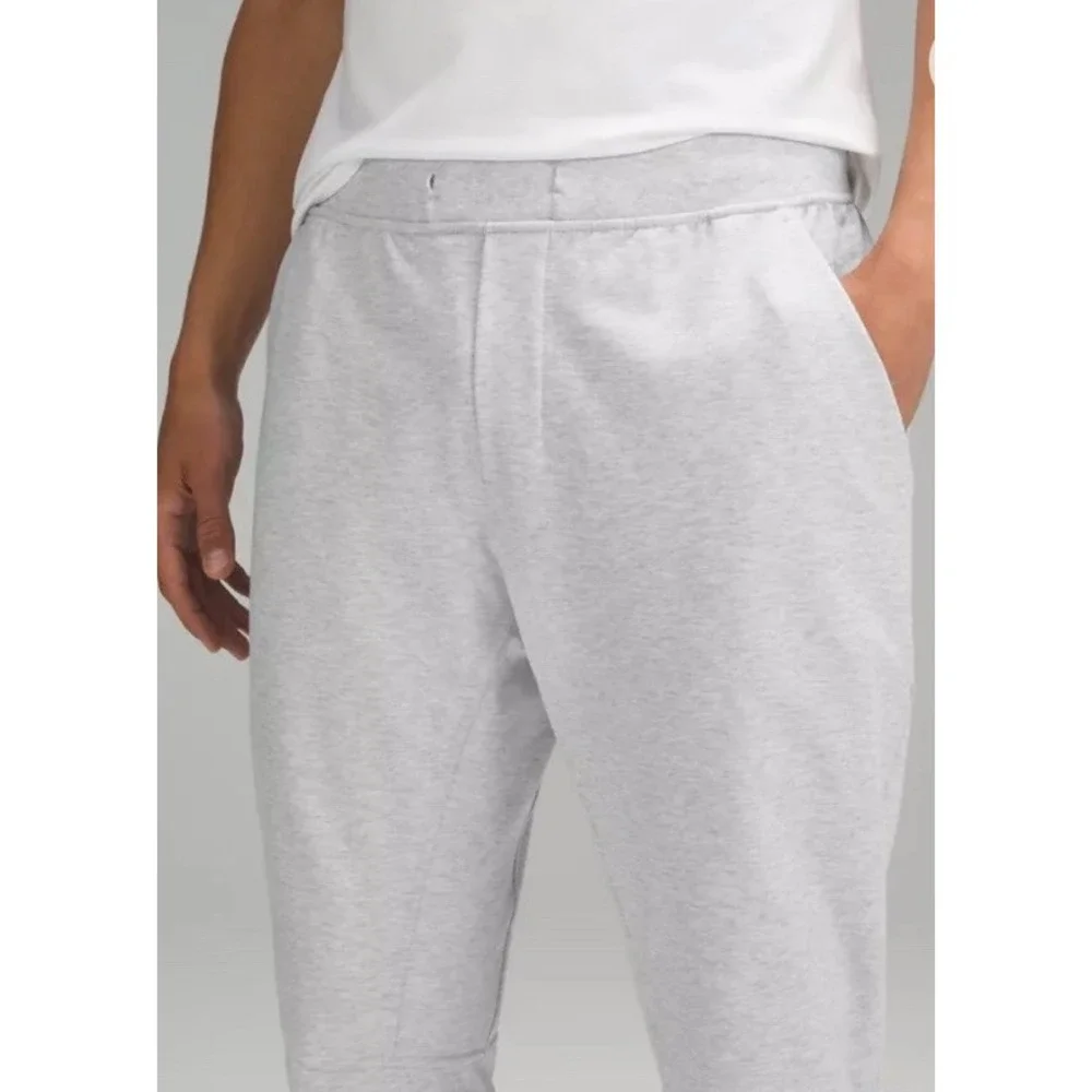 Lululemon City Sweat Pant Slim Stretch French Terry Slim Tapered Fit Size S Gray